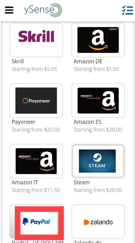ysense-web-penghasil-paypal
